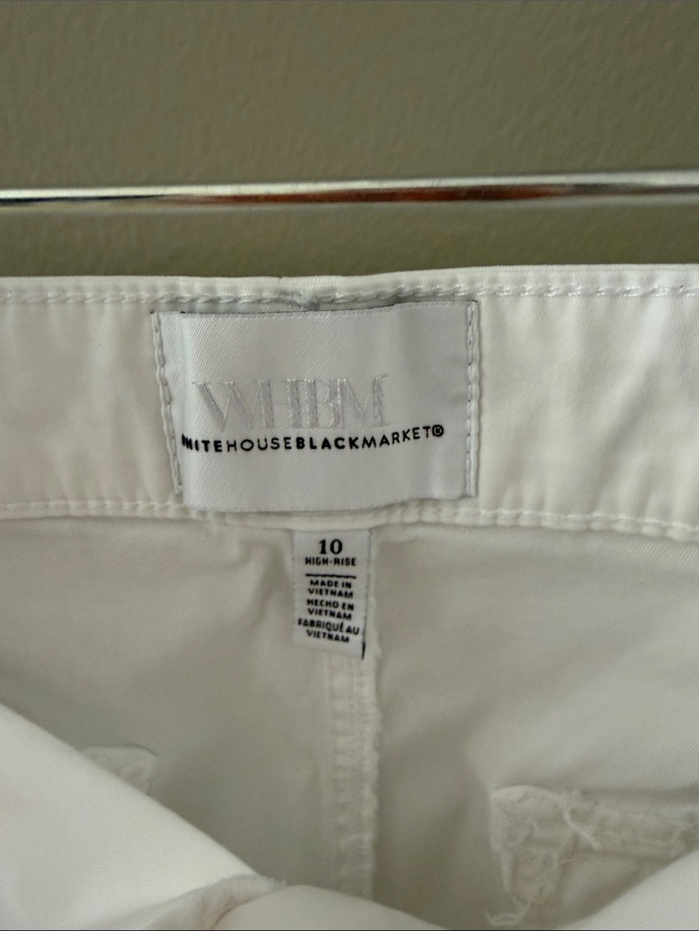 WHBM - White high rise,slim ankle Pret-A- Pet Pants - Picture 3 of 5